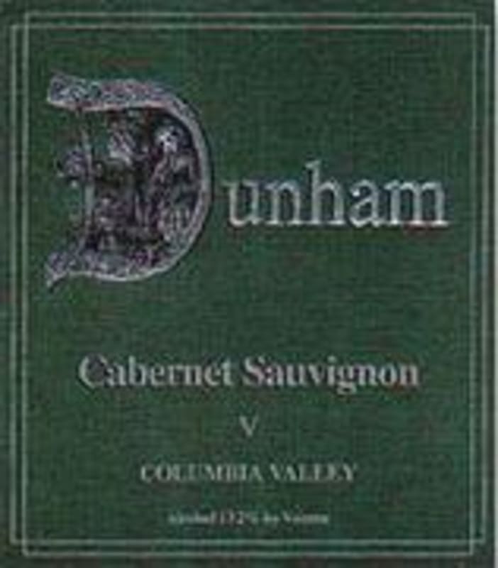 Dunham Cellars Cabernet Sauvignon V 1999 Front Label
