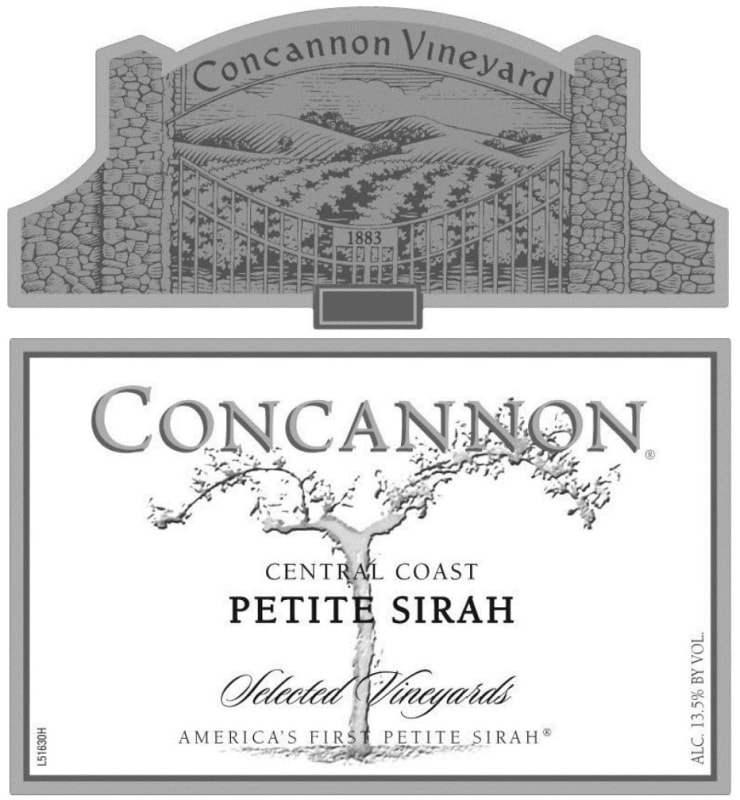 Concannon Selected Vineyards Petite Sirah 2012 Front Label