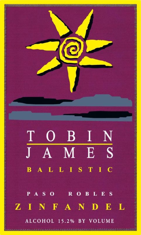 Tobin James Ballistic Zinfandel 2012 Front Label