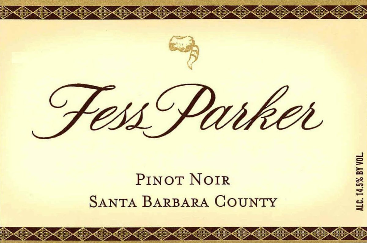 Fess Parker Santa Barbara County Pinot Noir 2012 Front Label