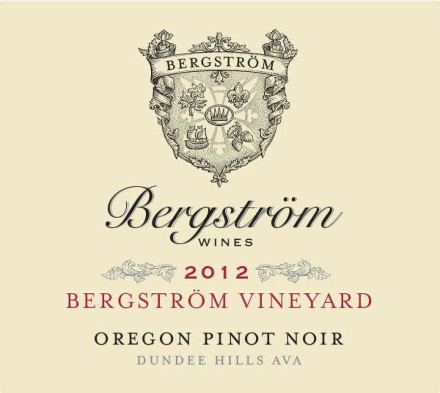 Bergstrom Bergstrom Vineyard Pinot Noir 2012 Front Label