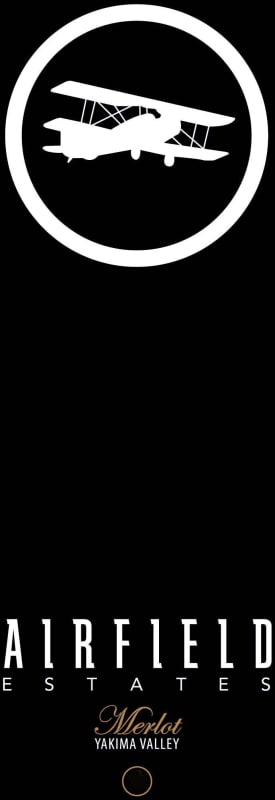 Airfield Estate Merlot 2012 Front Label