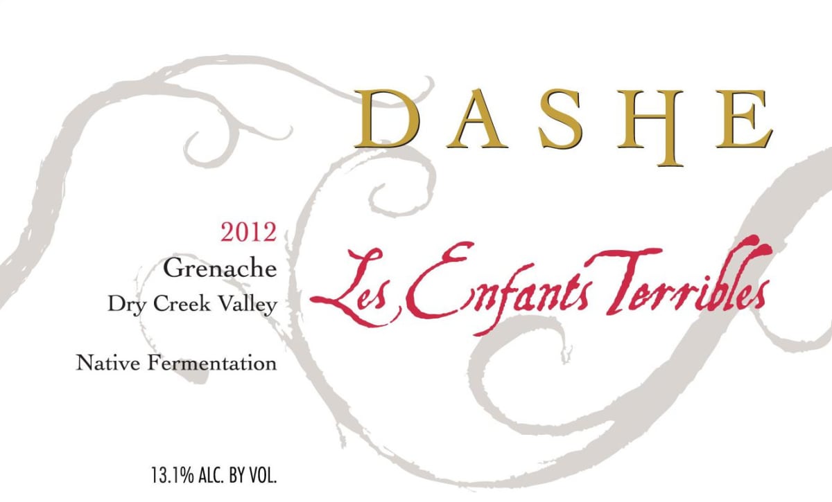 Dashe Les Enfants Terribles Grenache 2012 Front Label