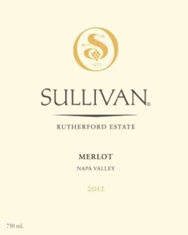 Sullivan Rutherford Estate Merlot 2012 Front Label