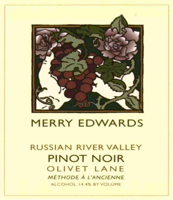 Merry Edwards Olivet Lane Pinot Noir 2012 Front Label