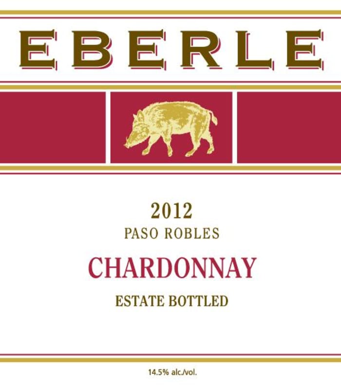 Eberle Chardonnay 2012 Front Label