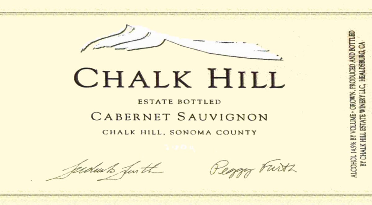 Chalk Hill Cabernet Sauvignon 2012 Front Label