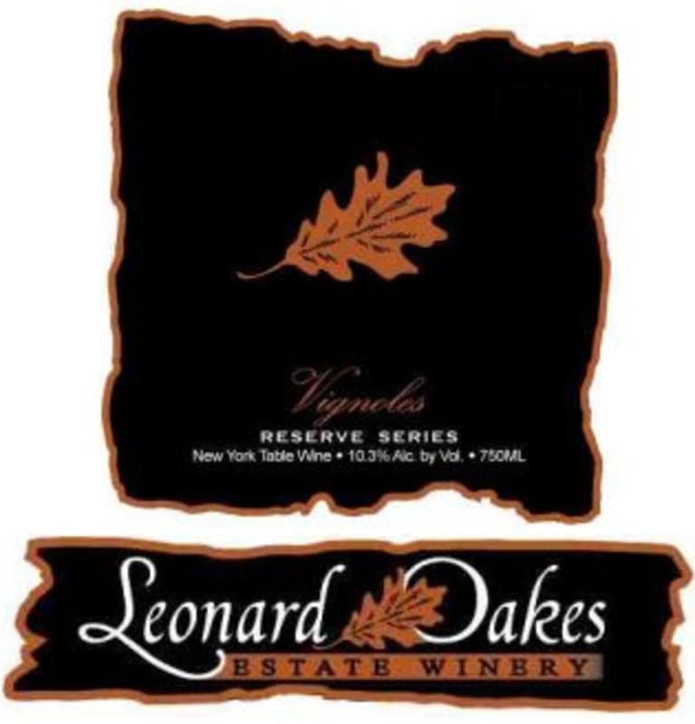 Leonard Oakes Estate Winery Reserve Series Vignoles 2013 Front Label