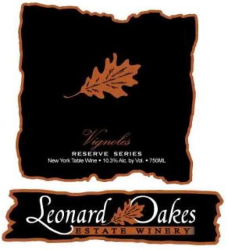 Leonard Oakes Estate Winery Reserve Series Vignoles 2012 Front Label