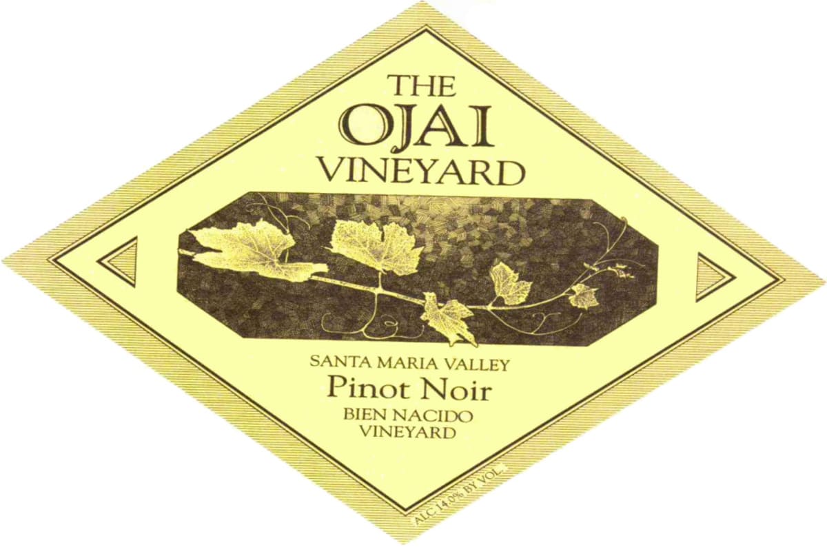 Ojai Bien Nacido Pinot Noir 2012 Front Label
