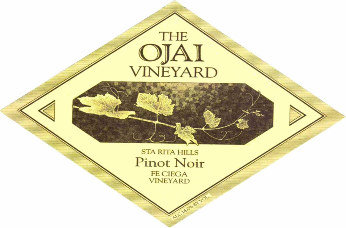 Ojai Fe Ciega Pinot Noir 2012 Front Label