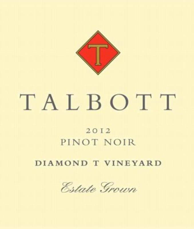 Talbott Diamond T Vineyard Pinot Noir 2012 Front Label