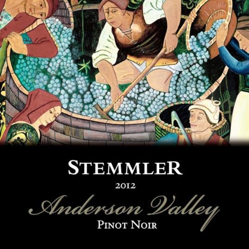 Robert Stemmler Anderson Valley Pinot Noir 2012 Front Label
