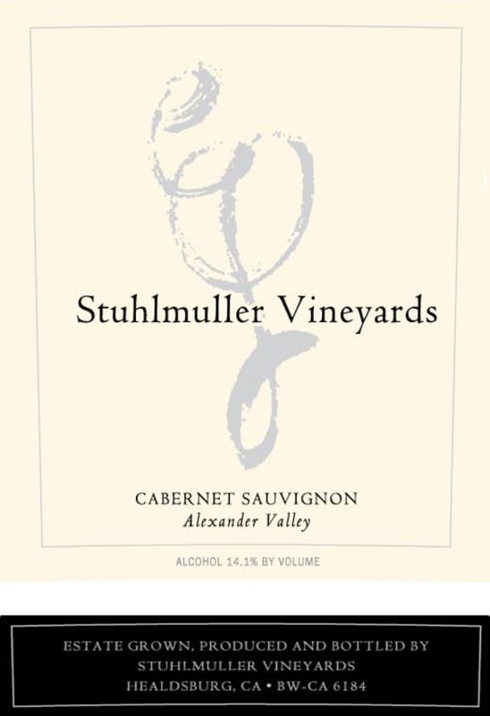 Stuhlmuller Vineyards Alexander Valley Cabernet Sauvignon 2012 Front Label
