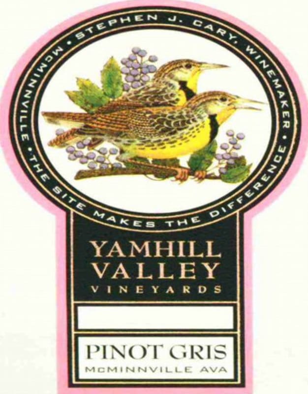 Yamhill Pinot Gris 2012 Front Label