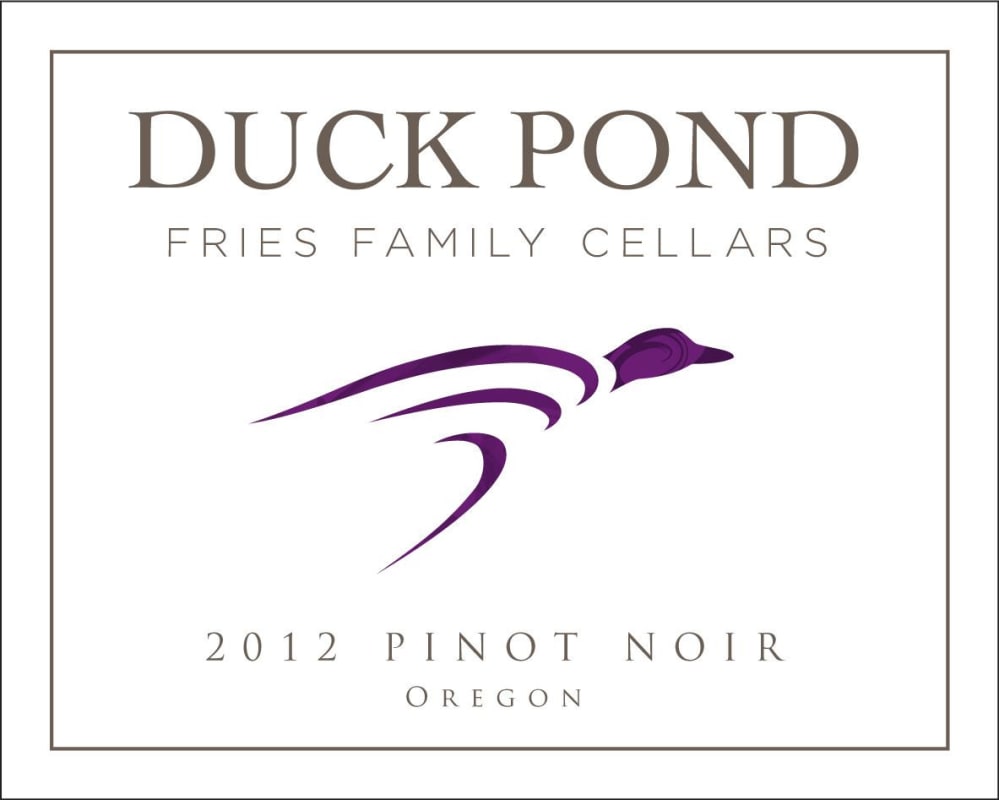 Duck Pond Willamette Valley Pinot Noir 2012 Front Label