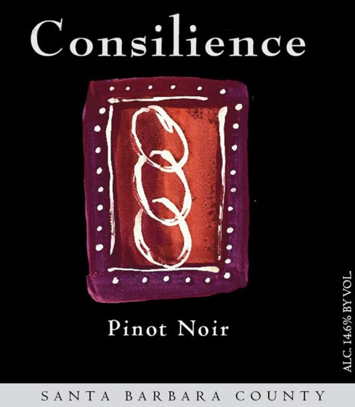 Consilience Pinot Noir 2012 Front Label