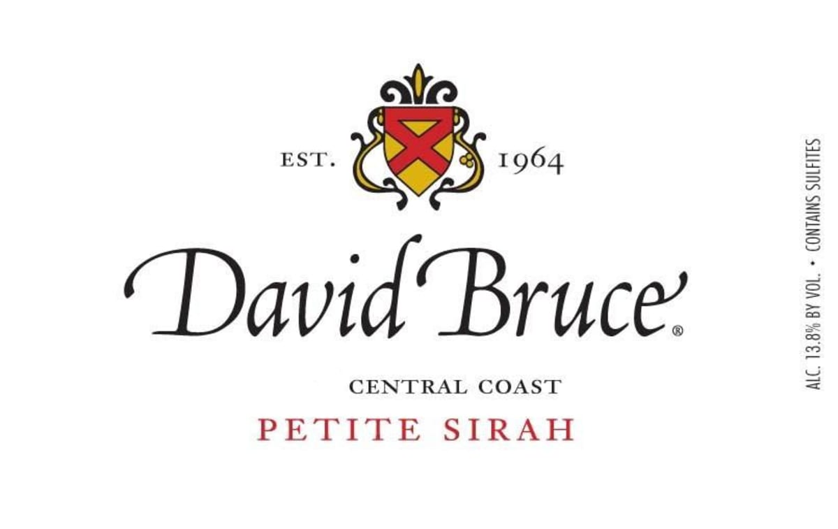 David Bruce Central Coast Petite Syrah 2012 Front Label