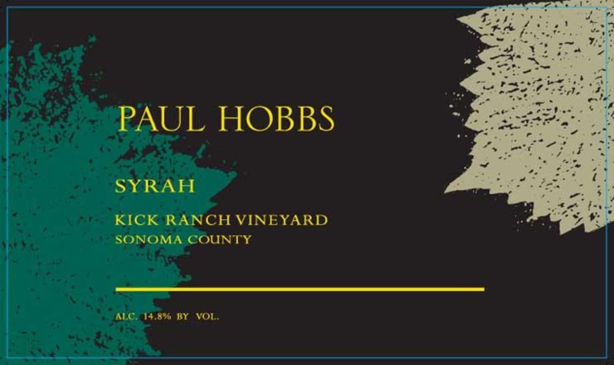 Crossbarn by Paul Hobbs Kick Ranch Vineyard Syrah 2012 Front Label