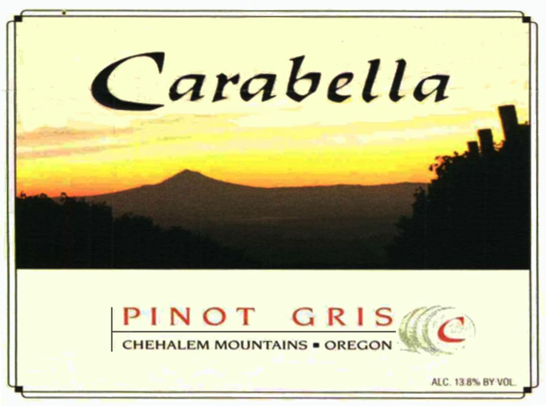 Carabella Pinot Gris 2012 Front Label