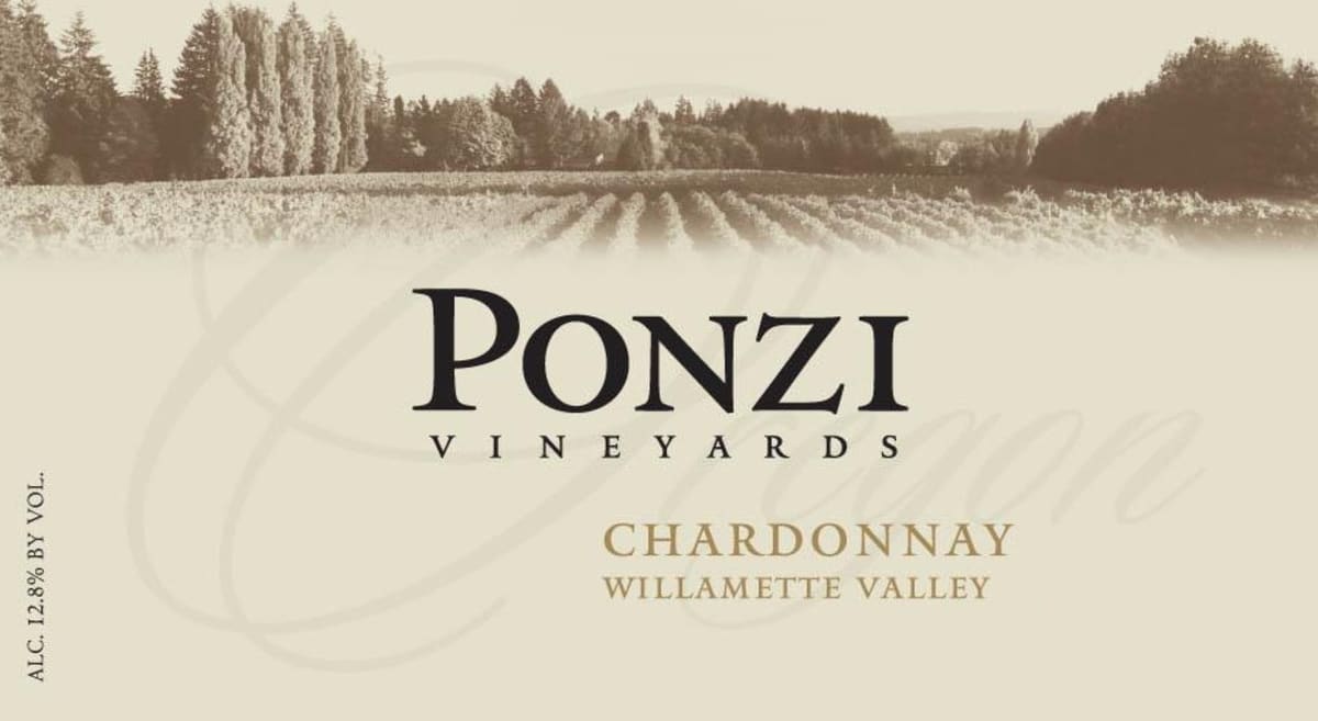 Ponzi Chardonnay 2012 Front Label