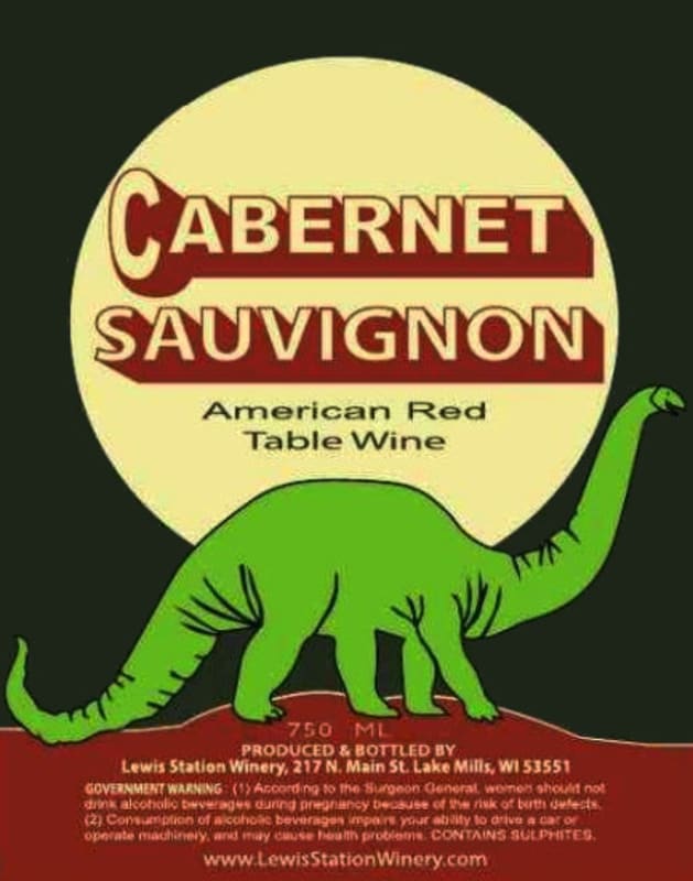 Lewis Station Winery Cabernet Sauvignon Front Label