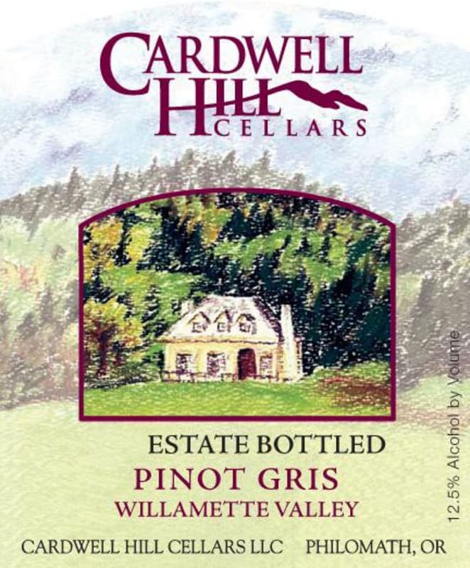 Cardwell Hill Pinot Gris 2012 Front Label