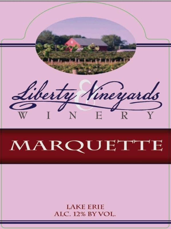 Liberty Vineyards & Winery Marquette 2015 Front Label