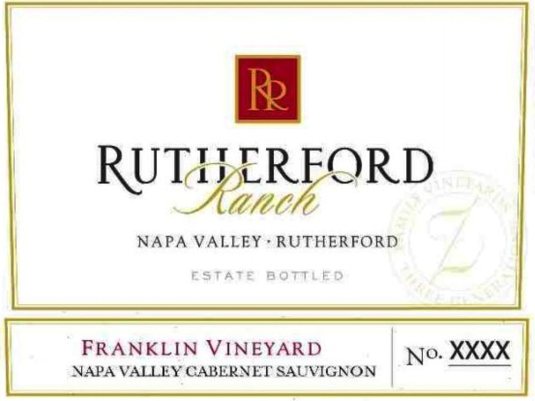Rutherford Ranch Franklin Vineyard Cabernet Sauvignon 2012 Front Label