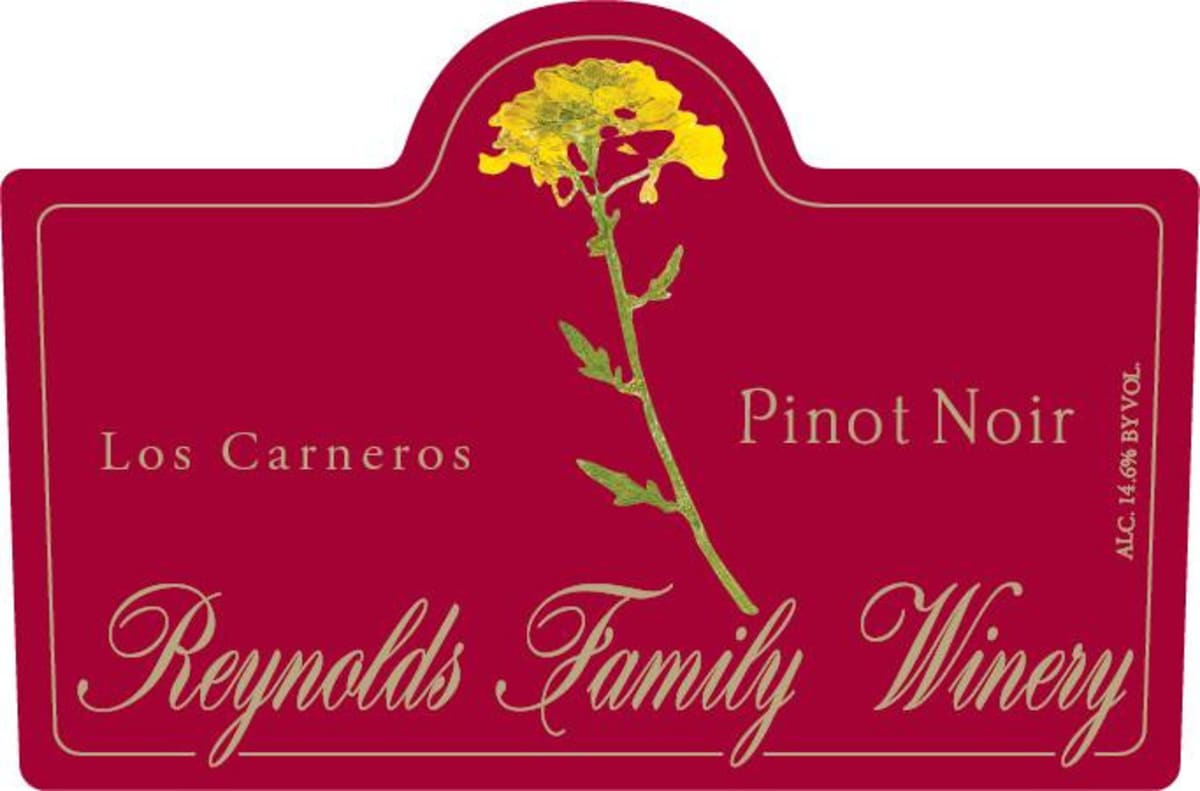 Reynolds Family Winery Los Carneros Pinot Noir 2012 Front Label