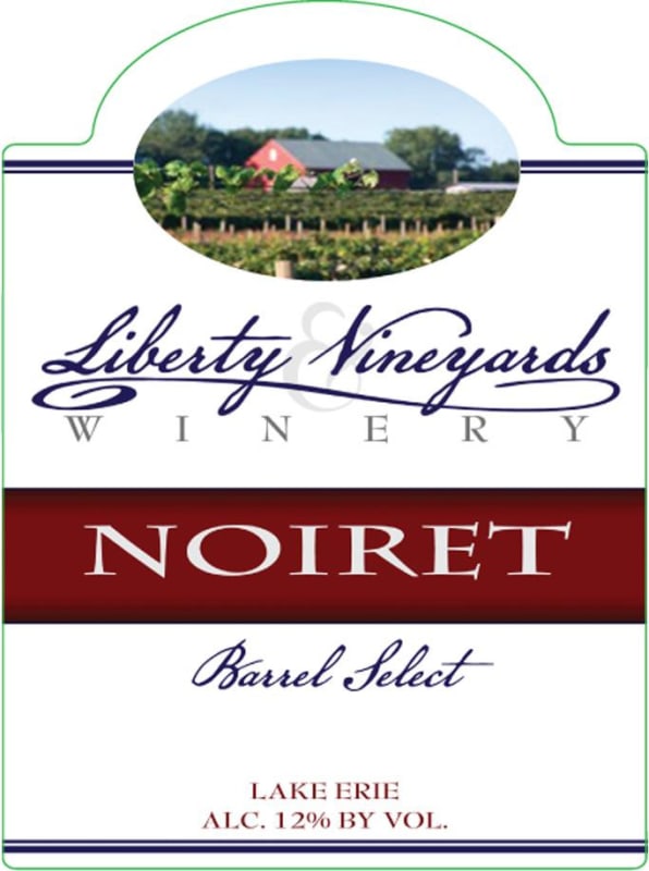 Liberty Vineyards & Winery Barrel Select Noiret 2013 Front Label