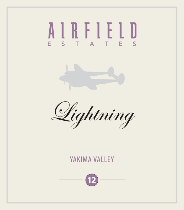 Airfield Estate Lightning 2012 Front Label