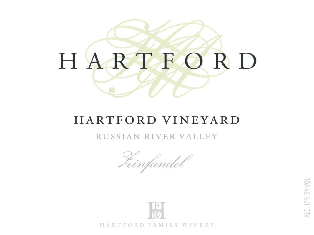 Hartford Hartford Vineyard Zinfandel 2012 Front Label