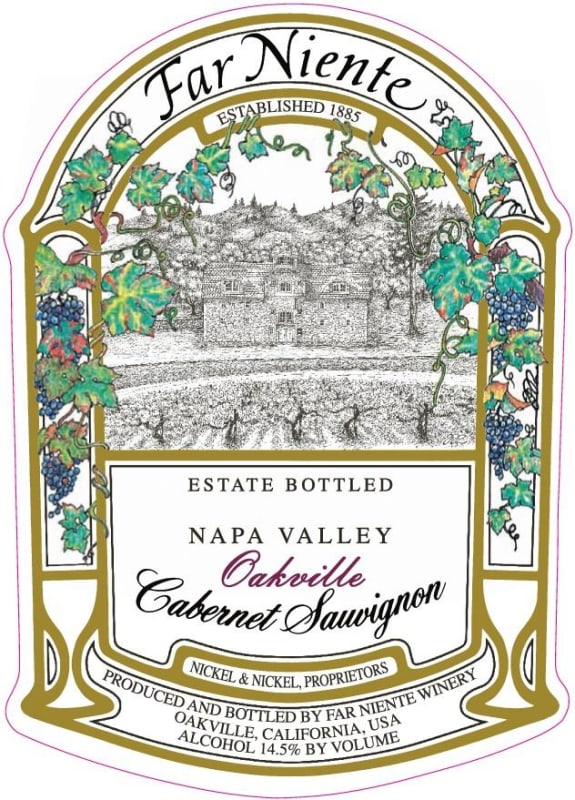 Far Niente Cave Collection Cabernet Sauvignon 2012 Front Label