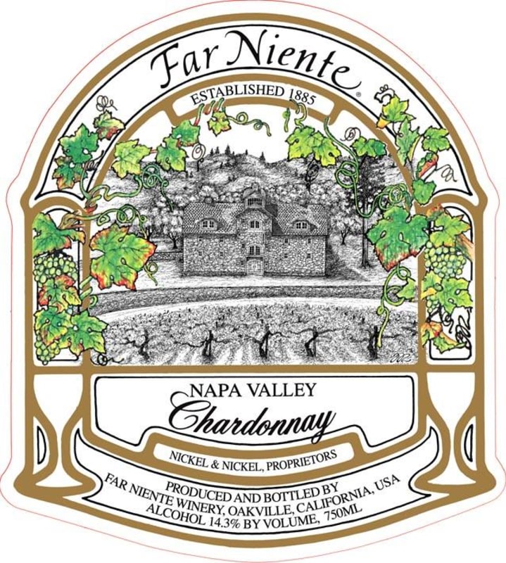 Far Niente Cave Collection Chardonnay 2012 Front Label