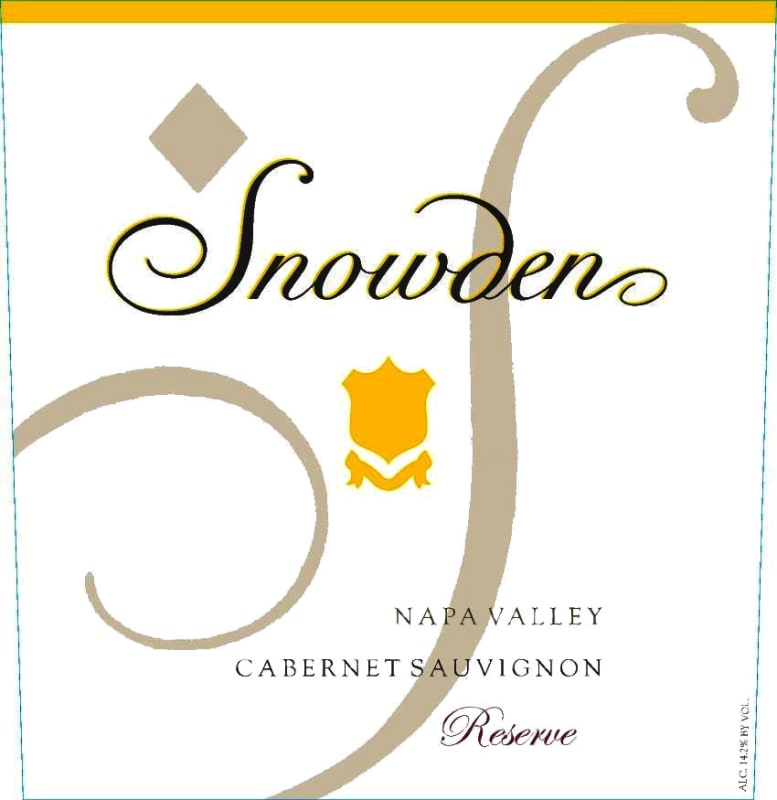 Snowden Reserve Cabernet Sauvignon 2012 Front Label