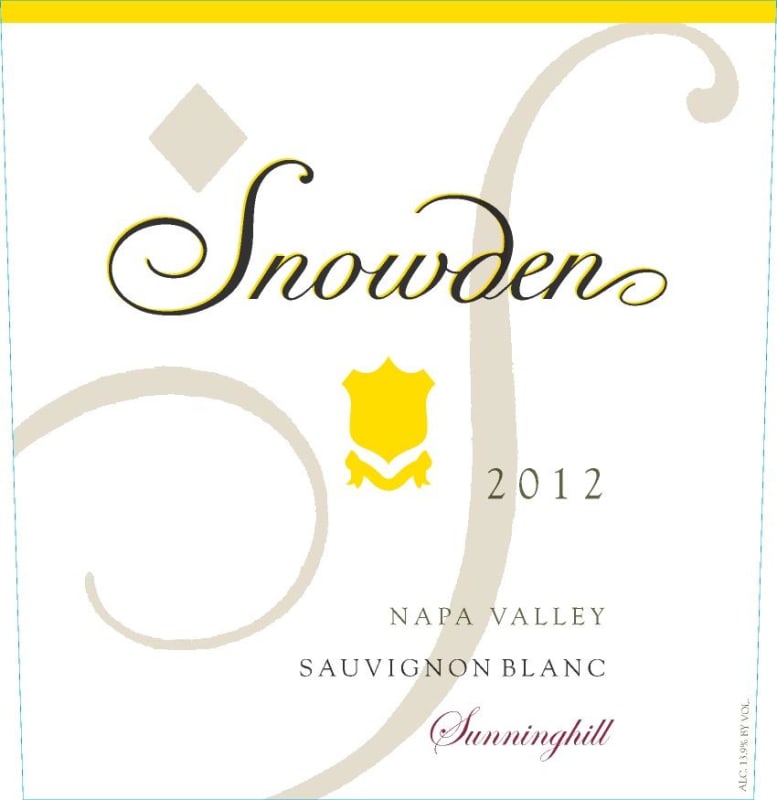 Snowden Sauvignon Blanc 2012 Front Label