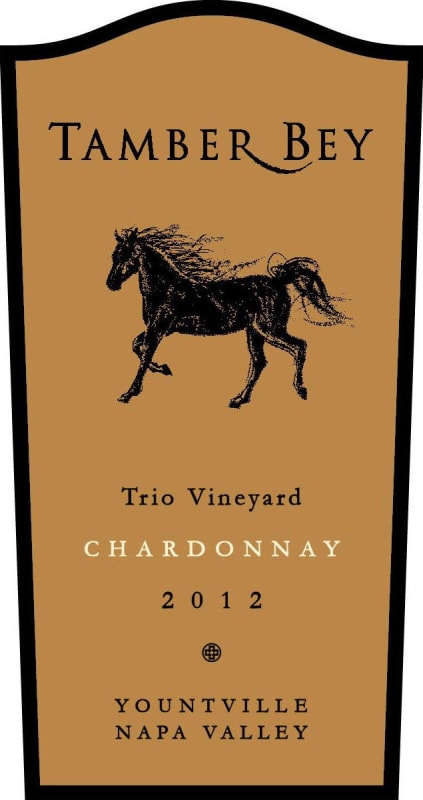 Tamber Bey Trio Vineyard Chardonnay 2012 Front Label