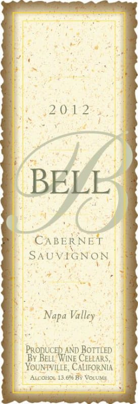Bell Wine Cellars Cabernet Sauvignon 2012 Front Label