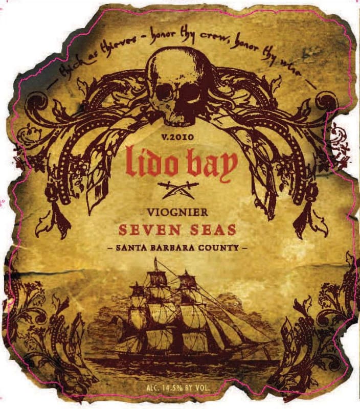 Lido Bay Seven Seas Viognier 2010 Front Label