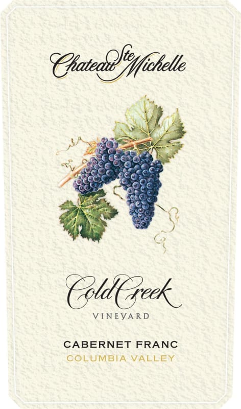 Chateau Ste. Michelle Cold Creek Vineyard Cabernet Franc 2012 Front Label