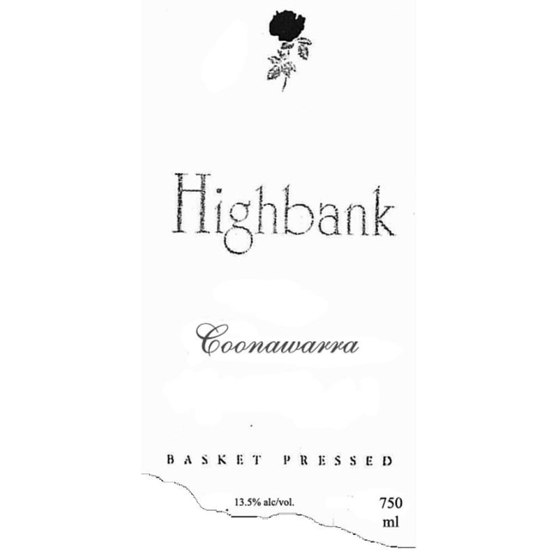 Highbank Basket Pressed Red 1999 Front Label