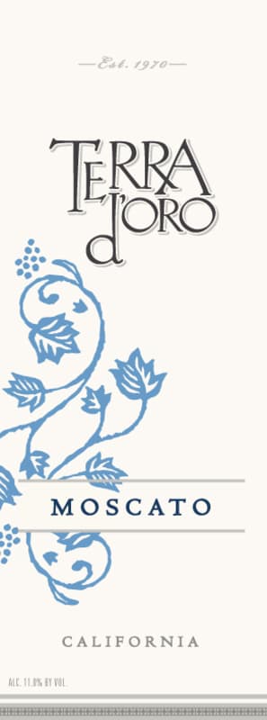Terra d'Oro Moscato 2012 Front Label