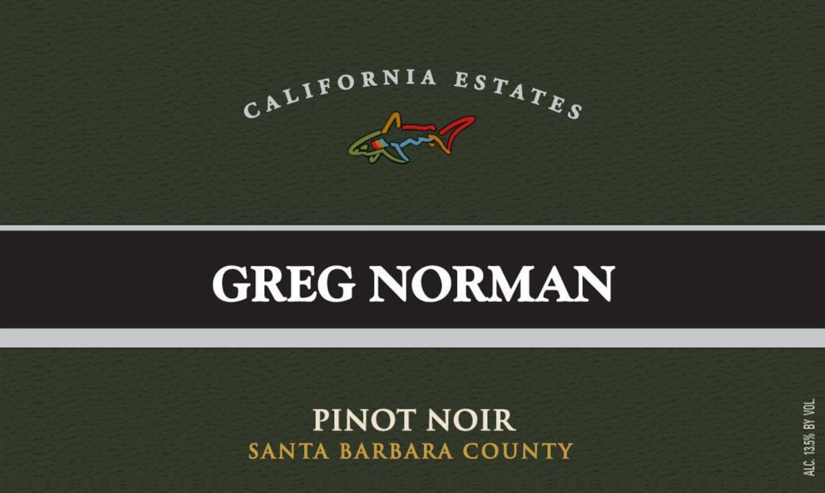 Greg Norman Estates California Estates Pinot Noir 2012 Front Label