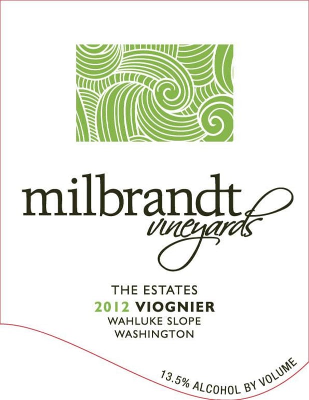 Milbrandt The Estates Viognier 2012 Front Label