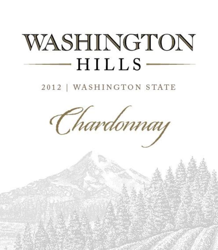 Washington Hills Chardonnay 2012 Front Label