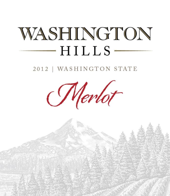 Washington Hills Merlot 2012 Front Label