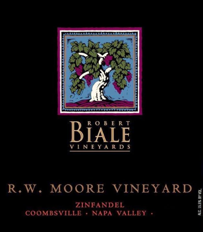 Robert Biale Vineyards R.W. Moore Vineyard Zinfandel 2012 Front Label