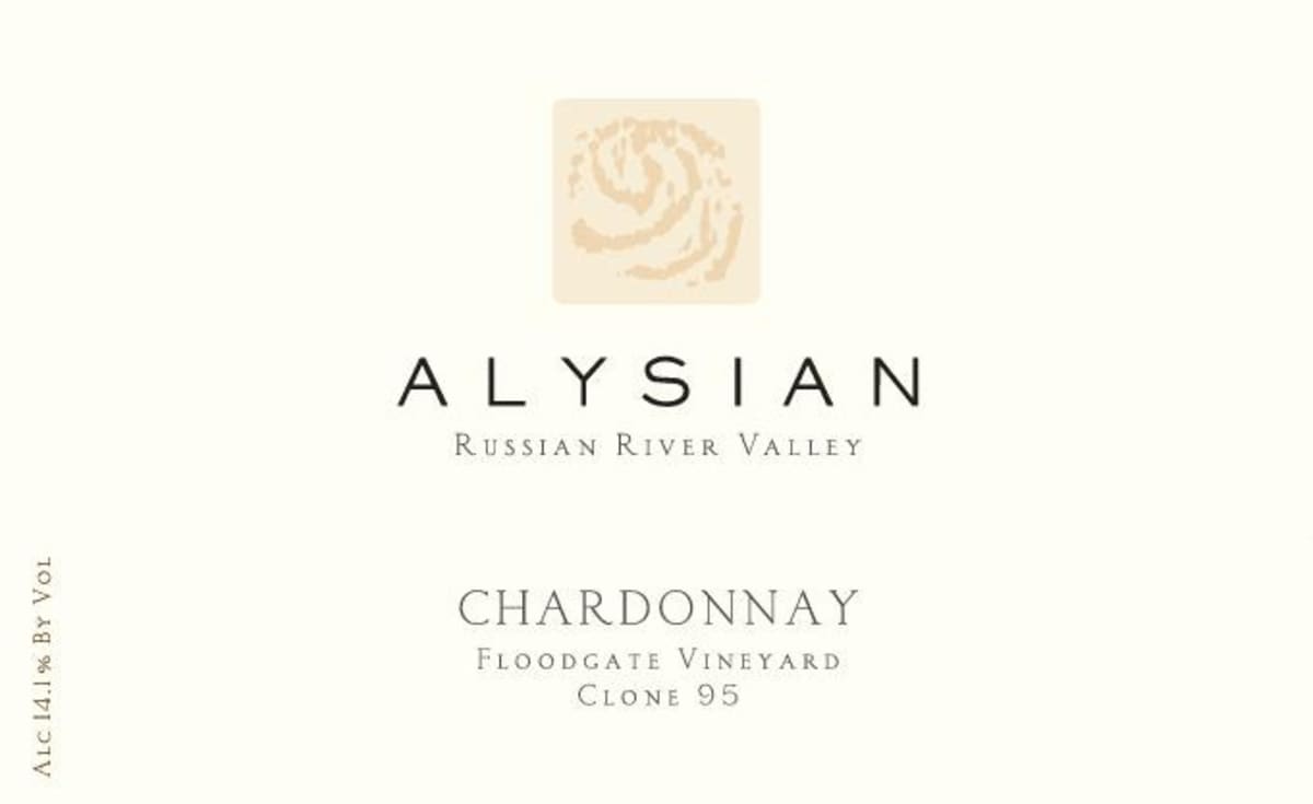 Alysian Floodgate Vineyard Clone 95 Chardonnay 2012 Front Label