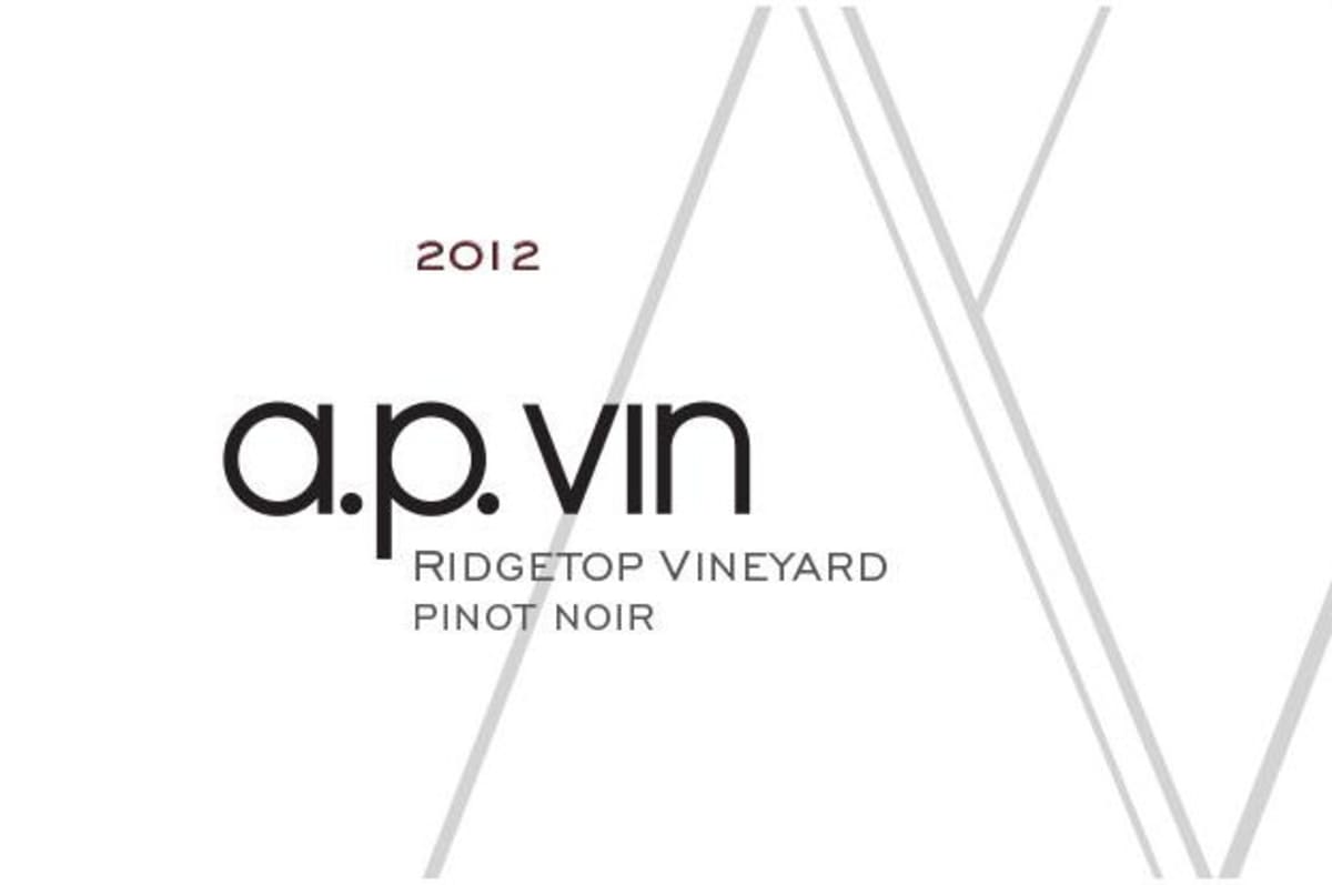 A.P. Vin Ridgetop Vineyard Pinot Noir 2012 Front Label